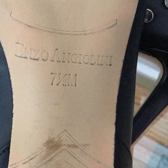 Black Leather Heels - Picture 7 of 7